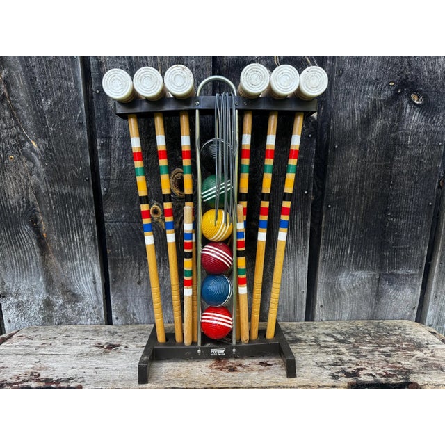 Vintage Croquet Set - Croquet Set — Forster Croquet Set — Vintage Yard Games — Vintage Croquet For Sale In Portland, ME - Image 6 of 6