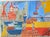 1970’s Emitte Hyte painting. Brilliantly colored Outsider Art. Hyte is an outstanding Mississippi outsider artist.