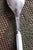 Wonderful design of flatware with a ceramic handle in white, orange red, and brown. Mushroomed at the bottom with...