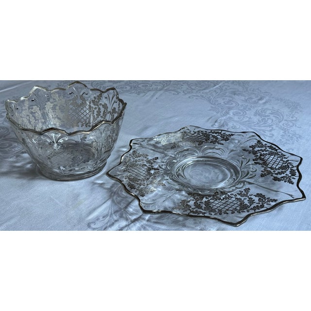 Mid 20th Century American Large Scale Sterling Silver Gilt Centerpiece Bowl & Underplate - Two Pieces For Sale - Image 14 of 16
