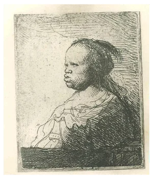 Rembrandt, The White Arab, Etching, 19th Century