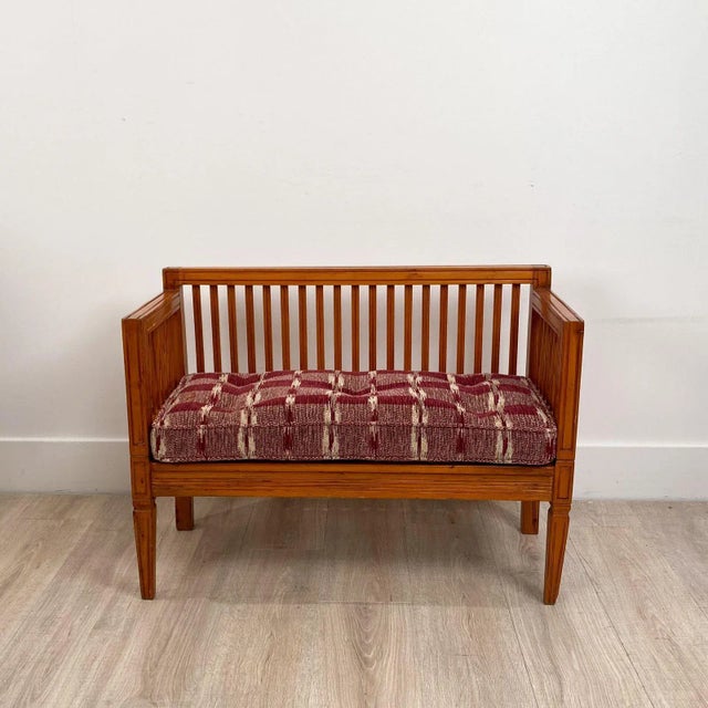An early 19th Century Danish child's bench, circa 1830. Seat height 15.5".