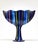 A beautiful sculptural post-modern ceramic vase by Jesper Packness, Denmark. A decorative piece with a cobalt blue shiny...