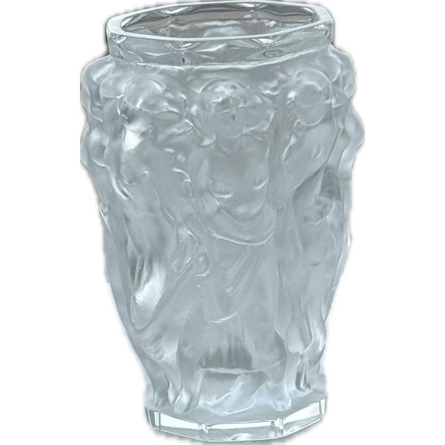 Baccantes Vase in Frosted Glass by Lalique For Sale - Image 10 of 10
