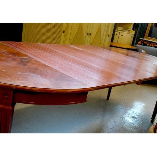 Gustavian (Swedish) Swedish Gustavian Extendable Dining Table in Mahogany, Early 20th Century For Sale - Image 3 of 5