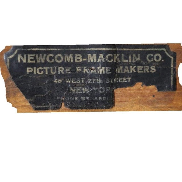 Arts & Crafts Newcomb Macklin Giltwood Frame With Landscape Painting C1920 For Sale - Image 13 of 13