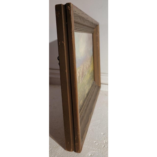 Wood 19Thc Signed Oil Painting of Sheep ( Listed Artist) For Sale - Image 7 of 7