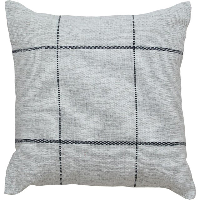 Elevate your home's look with a chic Modern Wool and Cotton Pillow, meticulously handmade with opulent materials, in a 20"...