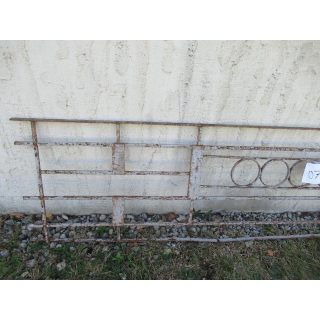 Antique Victorian Iron Gate Window Garden Fence Architectural Salvage Door #078 For Sale - Image 4 of 7