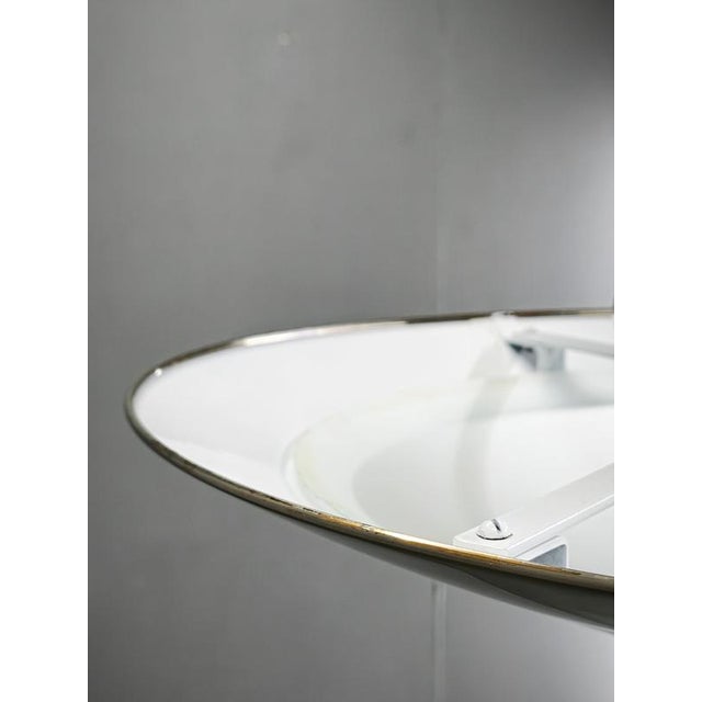 Bauhaus Chrome and Glass Pendant Light, Czechoslovakia, 1930s For Sale - Image 11 of 12