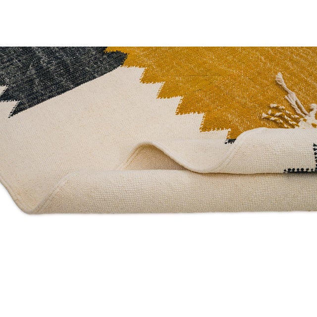 Handwoven Wool Rug by Azele Studio For Sale - Image 4 of 9