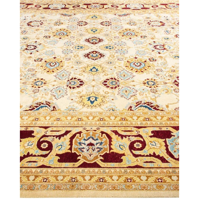 Solo Rugs Eclectic, One-of-a-Kind Hand-Knotted Area Rug in Ivory, 8' 10" x 11' 10" For Sale - Image 4 of 8