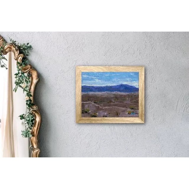 Nevada Desert (Minimalist Oil Landscape) For Sale - Image 4 of 6