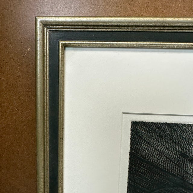 Armin Landeck “Stairhall” k.104 Artist Proof 6/10 Signed 1950 Drypoint Engraving For Sale In South Bend - Image 6 of 10