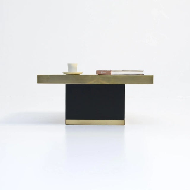 Etched Brass Side Table by Georges Mathias for Belform, 1970s For Sale - Image 9 of 18