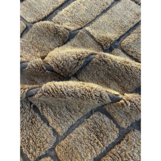 Moroccan Mrirt Rug Handmade Wool For Sale - Image 6 of 11