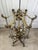 Vintage French Louis XVI Gilded Brass & Crystal Luminaire/Chandelier For Sale - Image 4 of 18