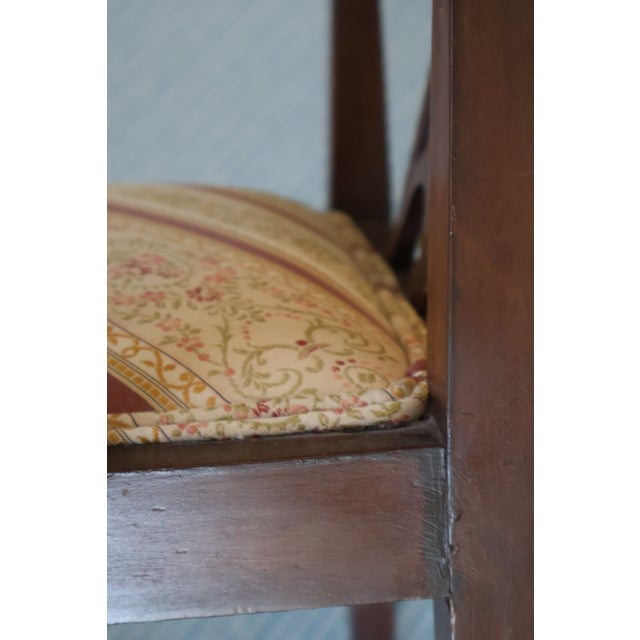 Antique Edwardian Sheraton Revival Inlaid Mahogany Corner Chair, Circa 1900 For Sale - Image 12 of 18