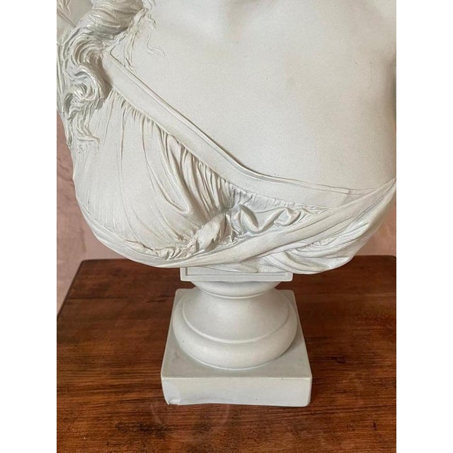 Sculpture Materials Antique Woman Bust in Terracotta, 1850s For Sale - Image 7 of 18