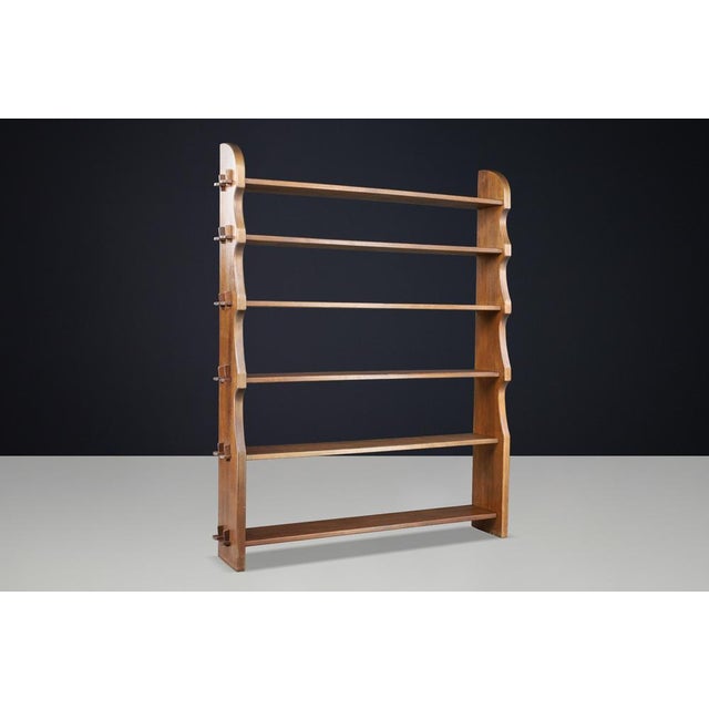 Handcrafted Wood Alpine Bookcase with Wedge Joinery, 1950s For Sale - Image 6 of 18