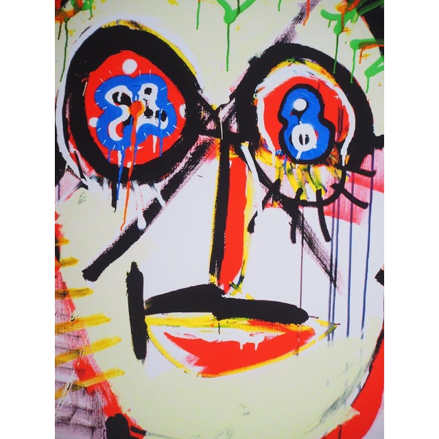 Modern Paul Kostabi, Portrait of a Man, Giclée Print For Sale - Image 3 of 6