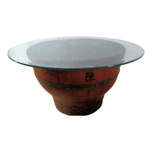 19th Century Chinoiserie Rice Bin Coffee Table.