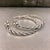1990s Pair of John Hardy Estate "Jai" Hoop Earrings 1.75" Silver For Sale In New York - Image 6 of 10