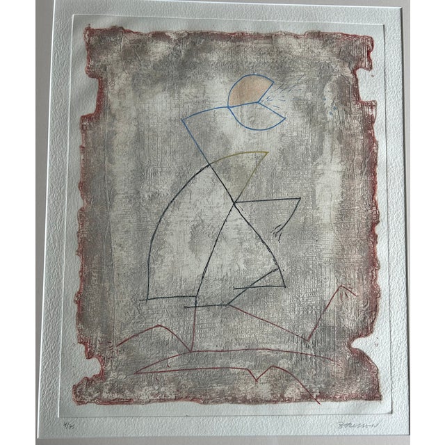 1990s 1990s Pierre-Marie Brisson Signed Limited Edition Etching, Edition 4/75, Framed For Sale - Image 5 of 5