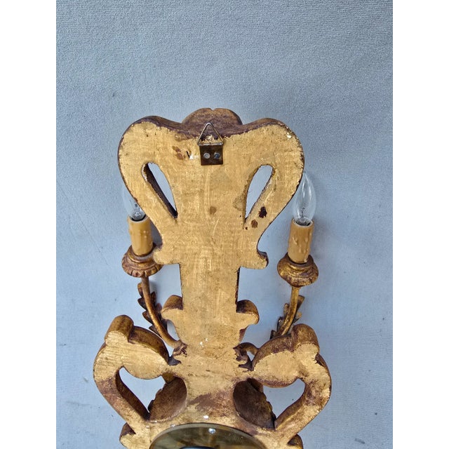 Wood French Wall Sconce For Sale - Image 7 of 7