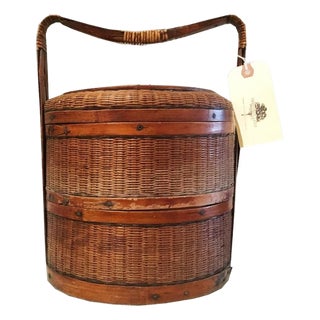 Early 20th Century Chinese Wedding Basket For Sale