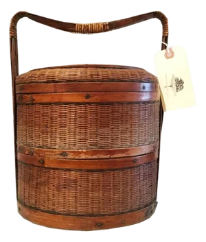 Early 20th Century Chinese Wedding Basket