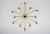 Metal Golden 12-Arm Sputnik Ceiling Lamp, 1970s For Sale - Image 7 of 14