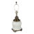 1970s Morris Greenspan Hollywood Regency White Ceramic & Brass Table Lamp For Sale