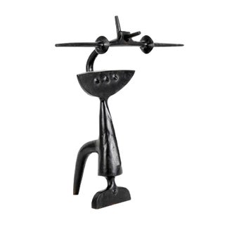 Abstract Bronze Sculpture by Victor Roman For Sale