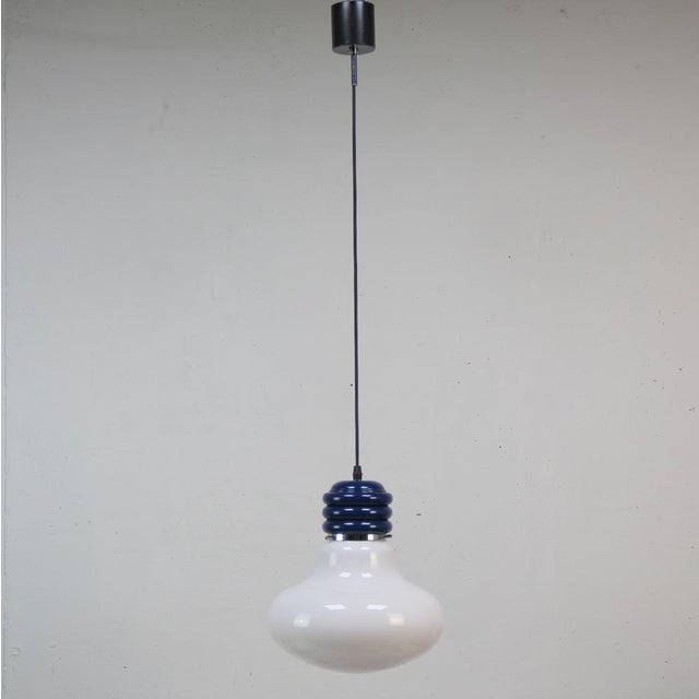 Light Bulb-Shaped Lamp attributed to Enrico Tronconi, 1970s For Sale - Image 4 of 4
