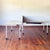 White Knoll Desk With Fabric Privacy Barrier For Sale - Image 8 of 17