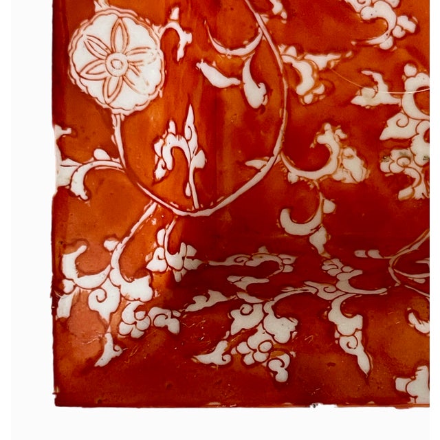 Chinoiserie Fabienne Jouvin for Tozai Home Floral Tray For Sale - Image 3 of 5