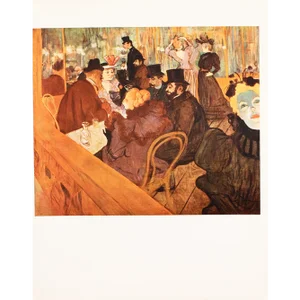 1952 After Toulouse-Lautrec "At the Moulin Rouge", Full-Color Print