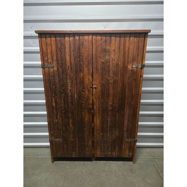 Antique Primitive Wood General Store Cubby Cabinet – Vintage Pigeonhole Organizer For Sale - Image 4 of 12