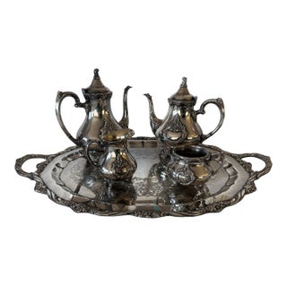 Mid 20th Century Webster and Wilcox International Silver Tea Set - Set of 5 For Sale