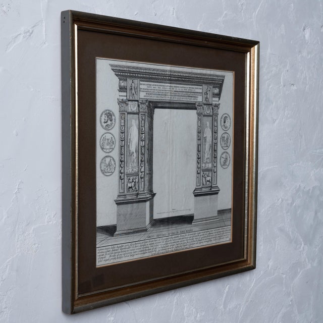 Grand Tour Arch of Septimius Severus in Foro Boario Roman Engraving, C.1700 For Sale - Image 3 of 5