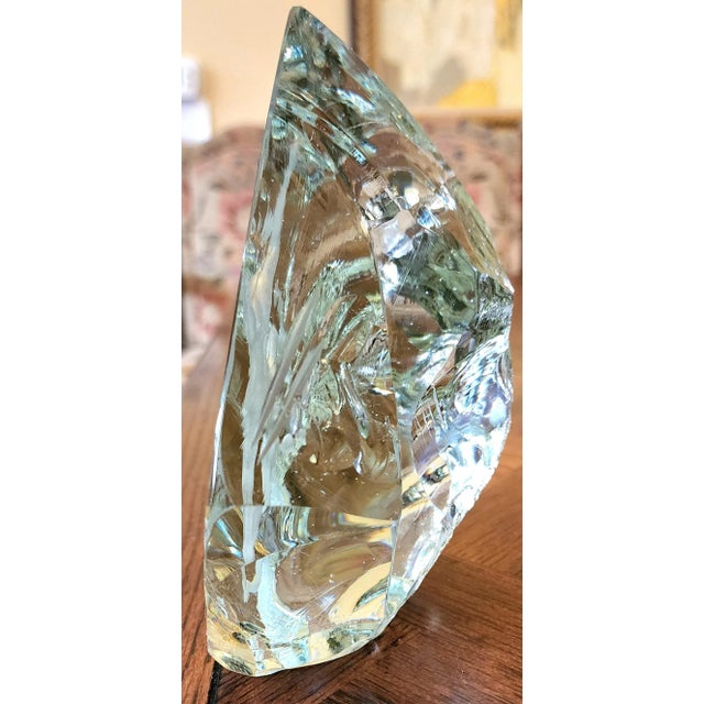 Beautiful Contemporary Swedish Intaglio Sculpted Ultra Fine Crystal For Sale - Image 11 of 13