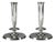 Vintage Art Deco Silver Candlesticks, 1920s, Set of 2 For Sale