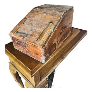 Early 20th Century Folk Art Slant-Lid Desk Box - Repurposed Antique Dynamite Crate For Sale