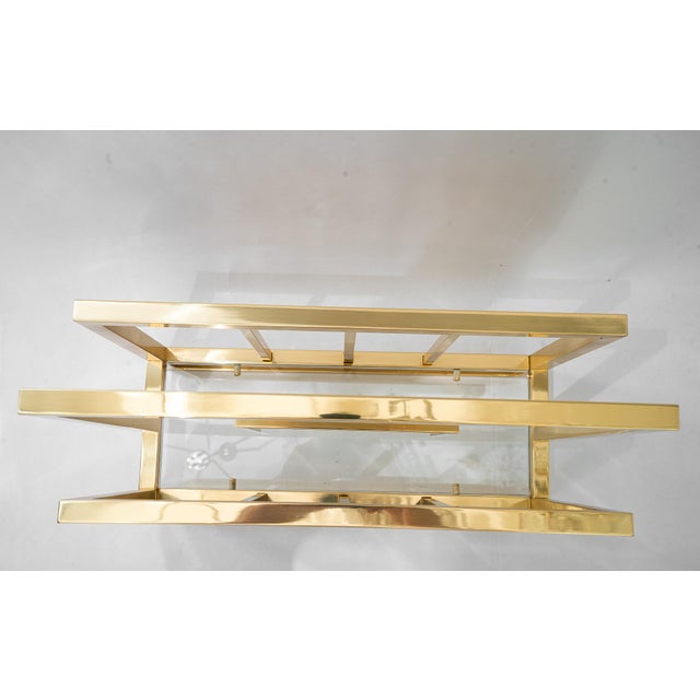 Brass and Glass Newspaper Stand, Vienna, Austria, 1920s For Sale - Image 10 of 16