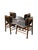 Incredible set of 4 mid century modern Greta dining chairs. Constructed in Denmark in a gorgeous teak wood mixed with a...