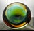 Mid 20th Century Murano Sommerso Art Glass Bowl in Green, Teal and Amber For Sale - Image 9 of 12