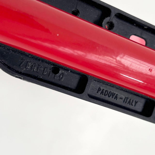 Red Quattro Neon Wall Light by Gian N. Gigante for Zerbetto, 1980s For Sale - Image 8 of 9