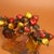 Peach Vintage Style Liuli Glass Peach Tree Sculpture With Inscription For Sale - Image 8 of 9