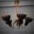 A Scandinavian mid-century chandelier, attributed to the Swedish lighting manufacturer Göteborgs Armaturhantverk, circa...